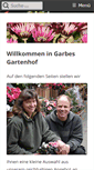 Mobile Screenshot of garbes-gartenhof.de
